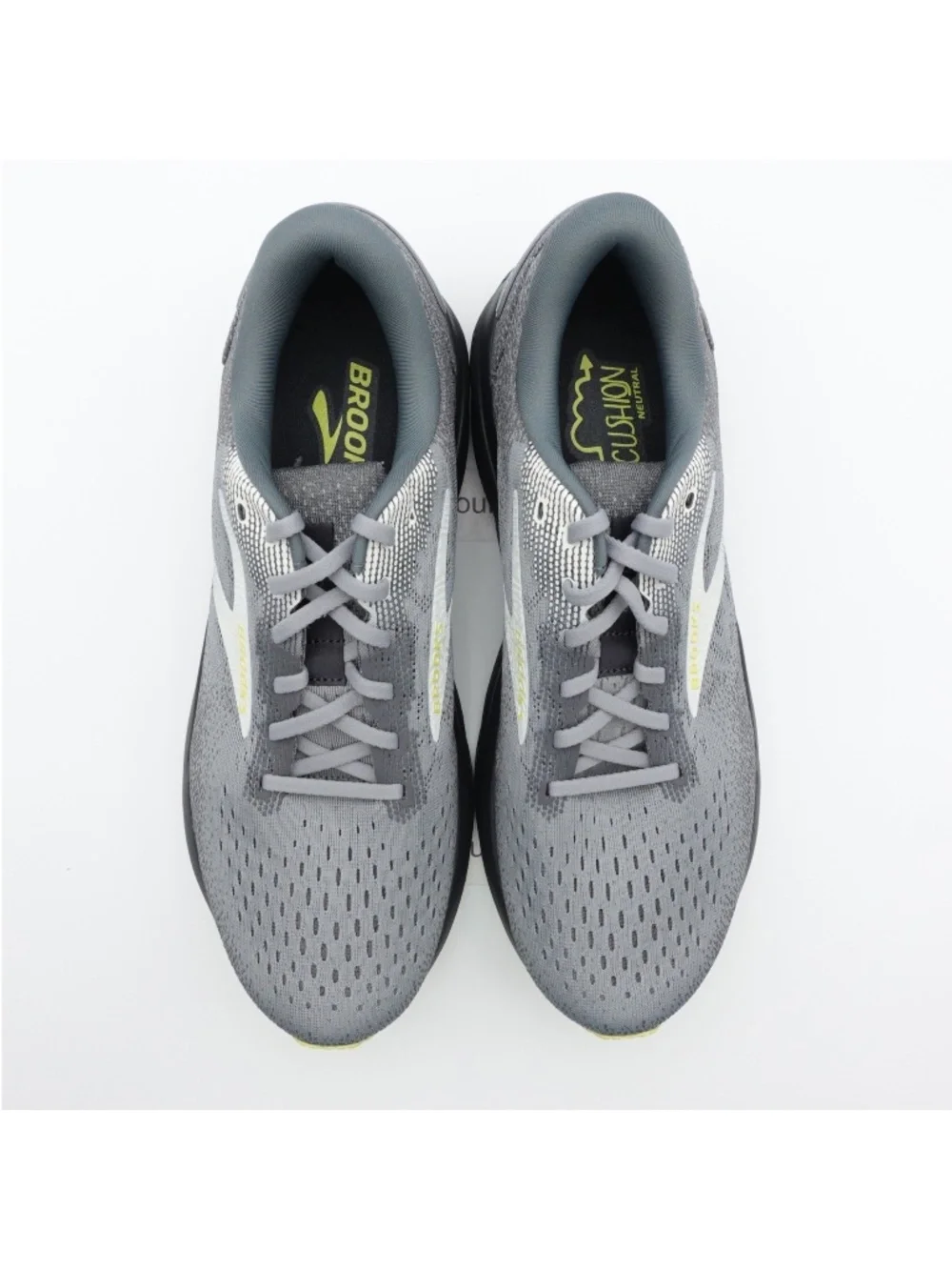 NEW Size 11 Men's Brooks Ghost 16 Running Shoes 110418-1D-040 Primer/Grey/Lime